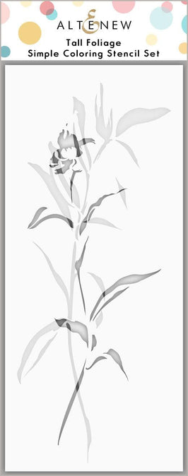 EXP Factors Stencil Tall Foliage Simple Coloring Stencil Set