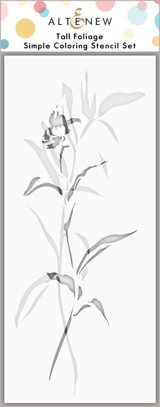 EXP Factors Stencil Tall Foliage Simple Coloring Stencil Set