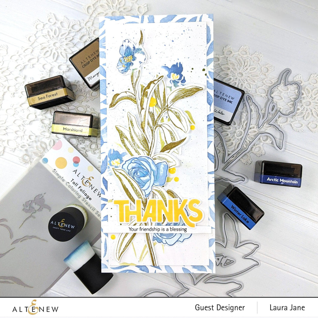 EXP Factors Stencil Tall Foliage Simple Coloring Stencil Set