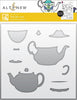 Photocentric Stencil Tea for Two Simple Coloring Stencil