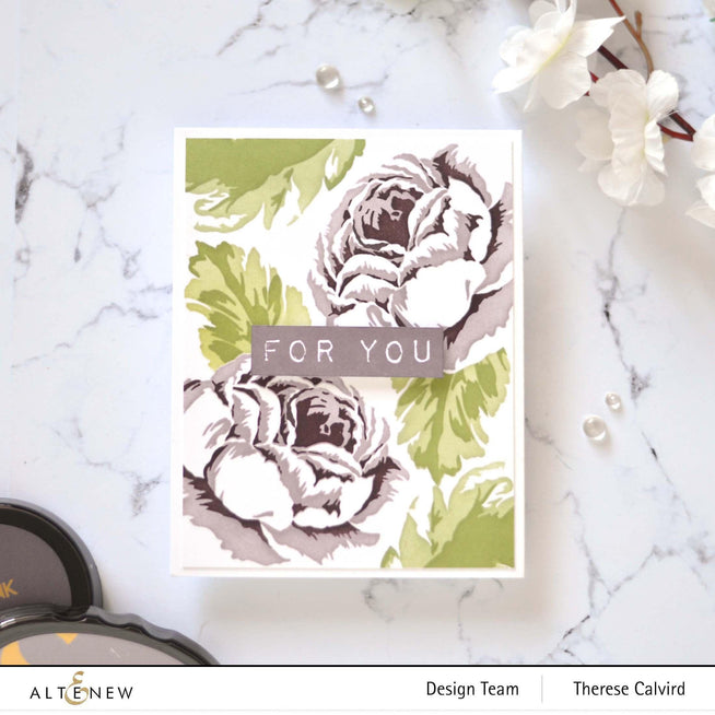 Photocentric Stencil Tranquility Rose Simple Coloring Stencil Set (4 in 1)
