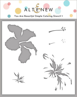 Photocentric Stencil You Are Beautiful Simple Coloring Stencil Set