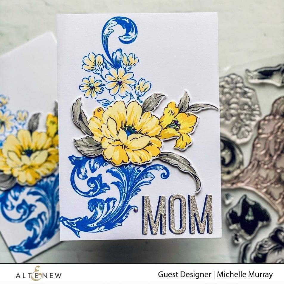 Photocentric Stencil Baroque Motifs Mask Stencil