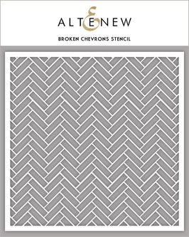Photocentric Stencil Broken Chevrons Stencil