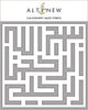Photocentric Stencil Calligraphy Maze Stencil