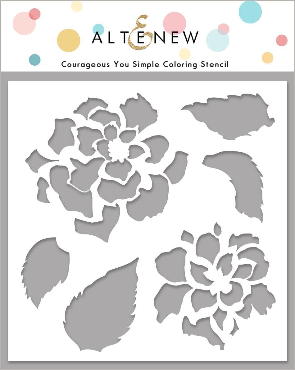 Photocentric Stencil Courageous You Simple Coloring Stencil