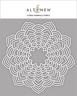 Photocentric Stencil Floral Mandala Stencil