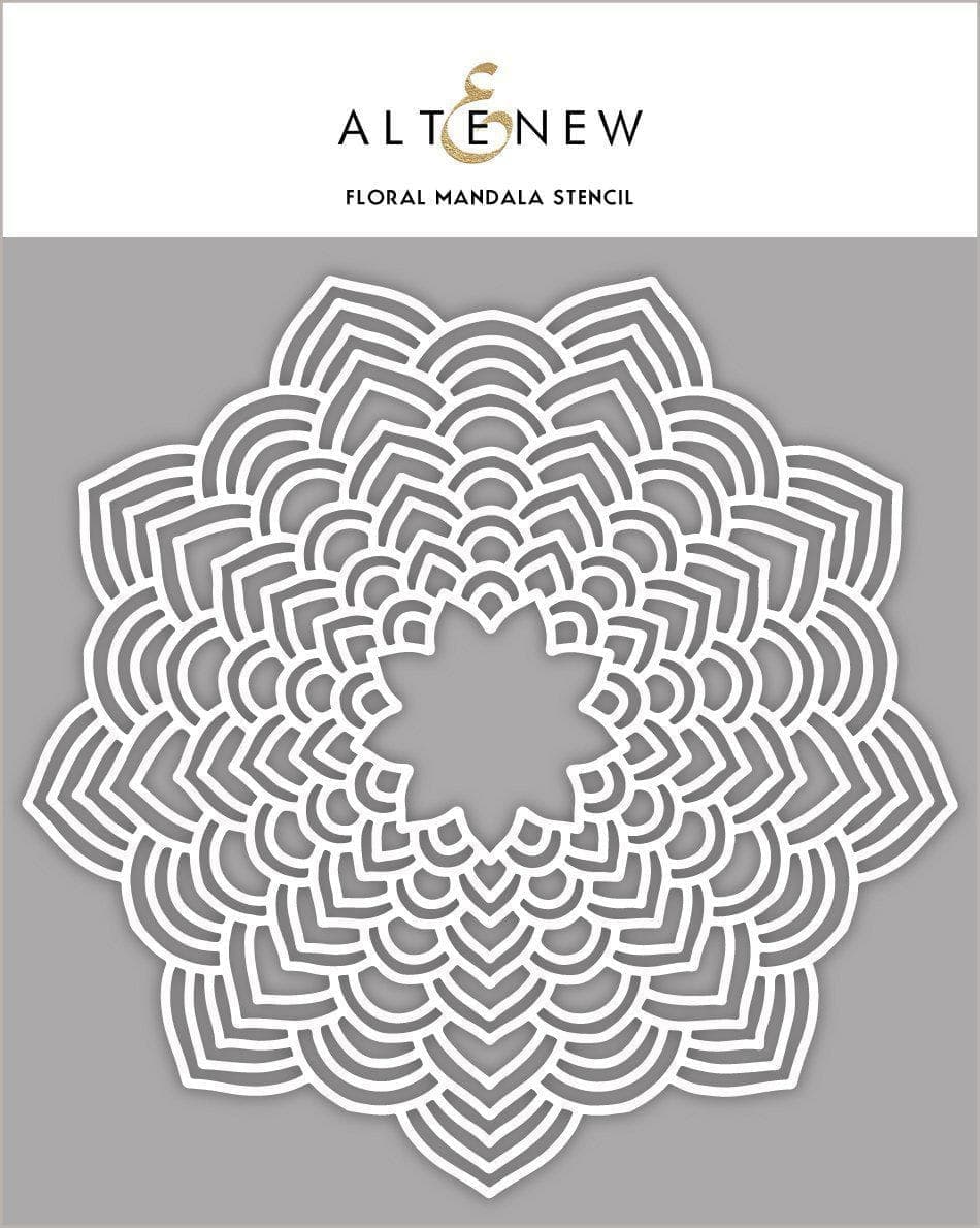 Photocentric Stencil Floral Mandala Stencil