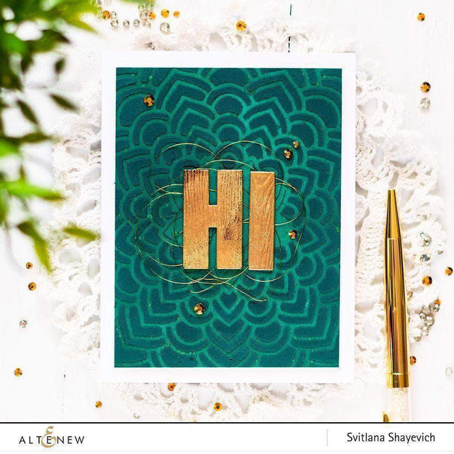 Photocentric Stencil Floral Mandala Stencil