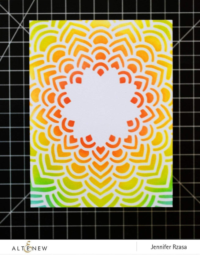 Photocentric Stencil Floral Mandala Stencil