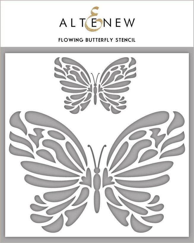 Photocentric Stencil Flowing Butterfly Stencil