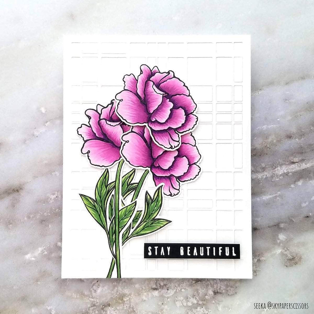 Photocentric Stencil Z - Frilled Petals Mask Stencil