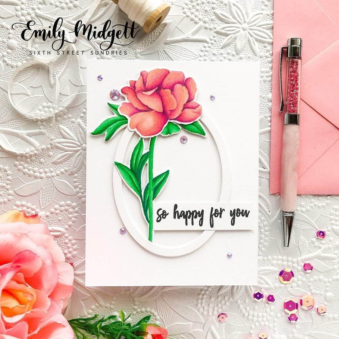 Photocentric Stencil Z - Frilled Petals Mask Stencil
