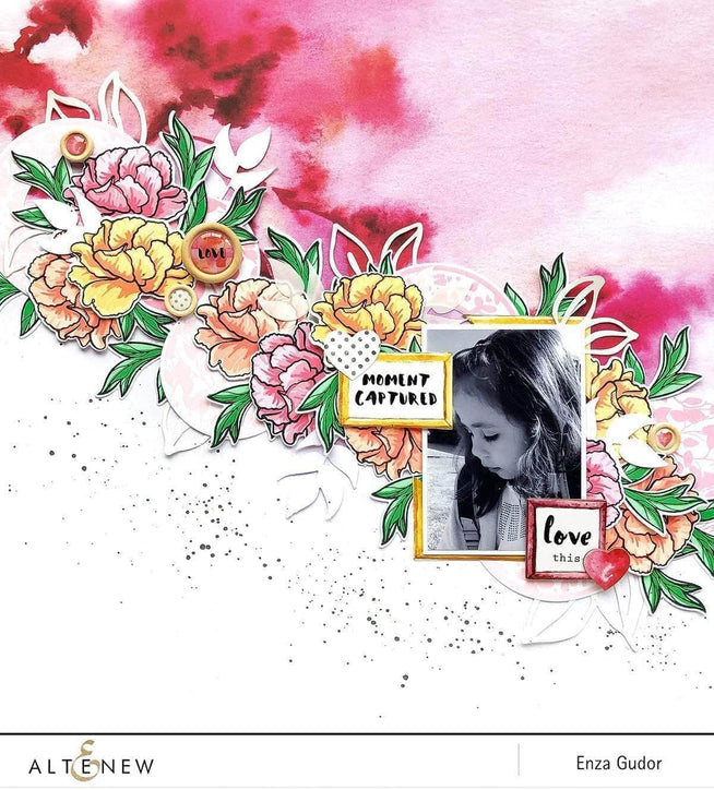 Photocentric Stencil Z - Frilled Petals Mask Stencil