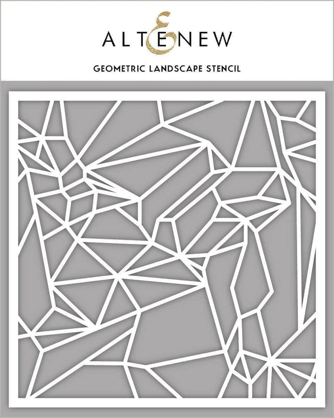 Photocentric Stencil Z - Geometric Landscape Stencil