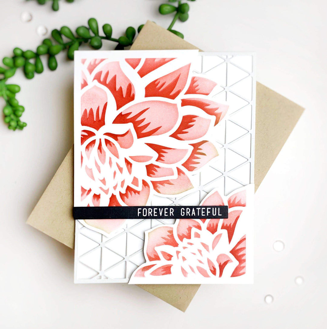Photocentric Stencil Z - Layered Dahlia Stencil A