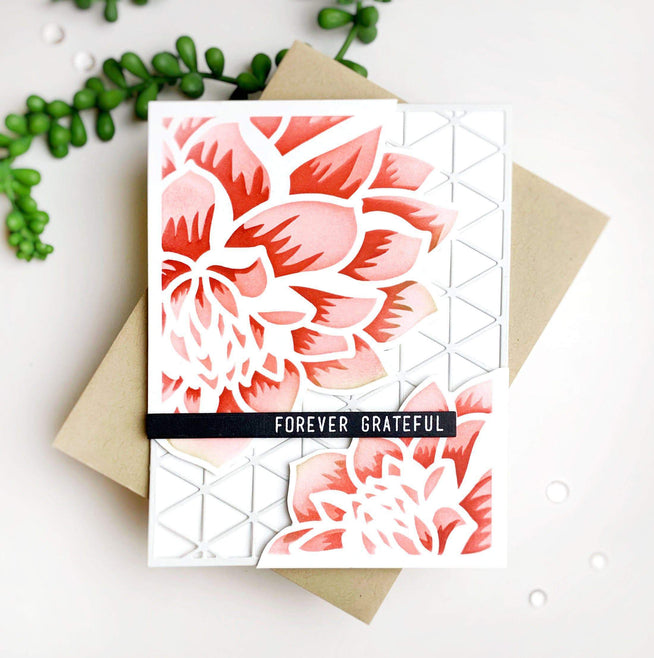 Photocentric Stencil Z - Layered Dahlia Stencil A