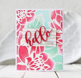 Photocentric Stencil Z - Layered Dahlia Stencil A