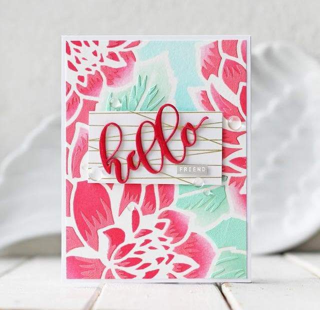 Photocentric Stencil Z - Layered Dahlia Stencil B