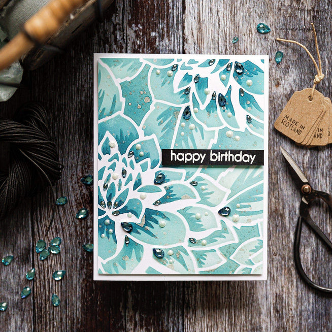 Photocentric Stencil Z - Layered Dahlia Stencil B