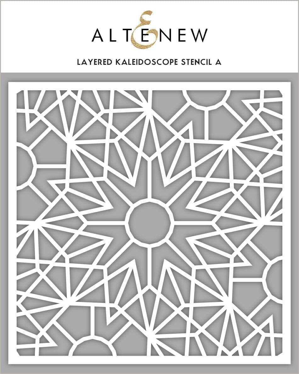 Photocentric Stencil Z - Layered Kaleidoscope Stencil A