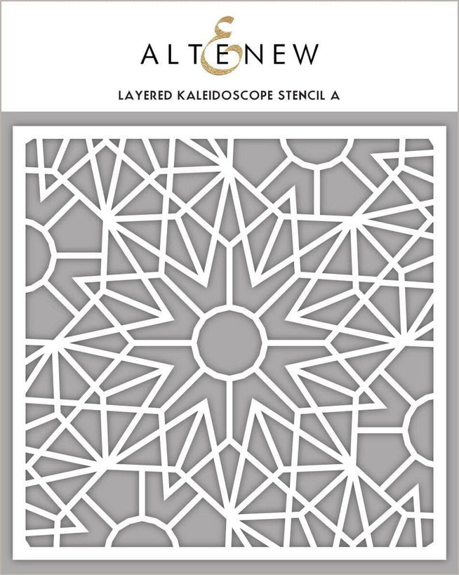 Photocentric Stencil Z - Layered Kaleidoscope Stencil A
