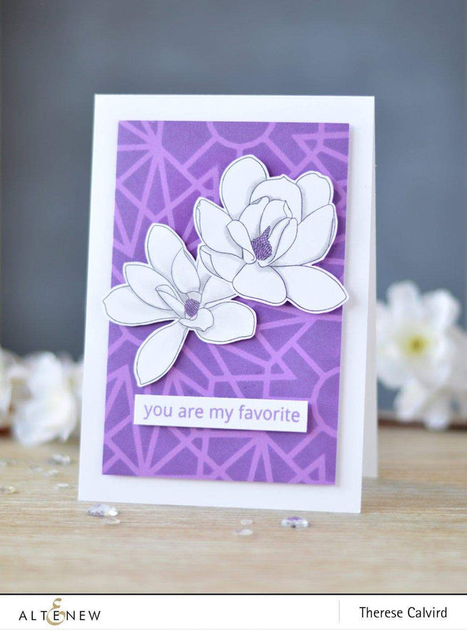 Photocentric Stencil Z - Layered Kaleidoscope Stencil A