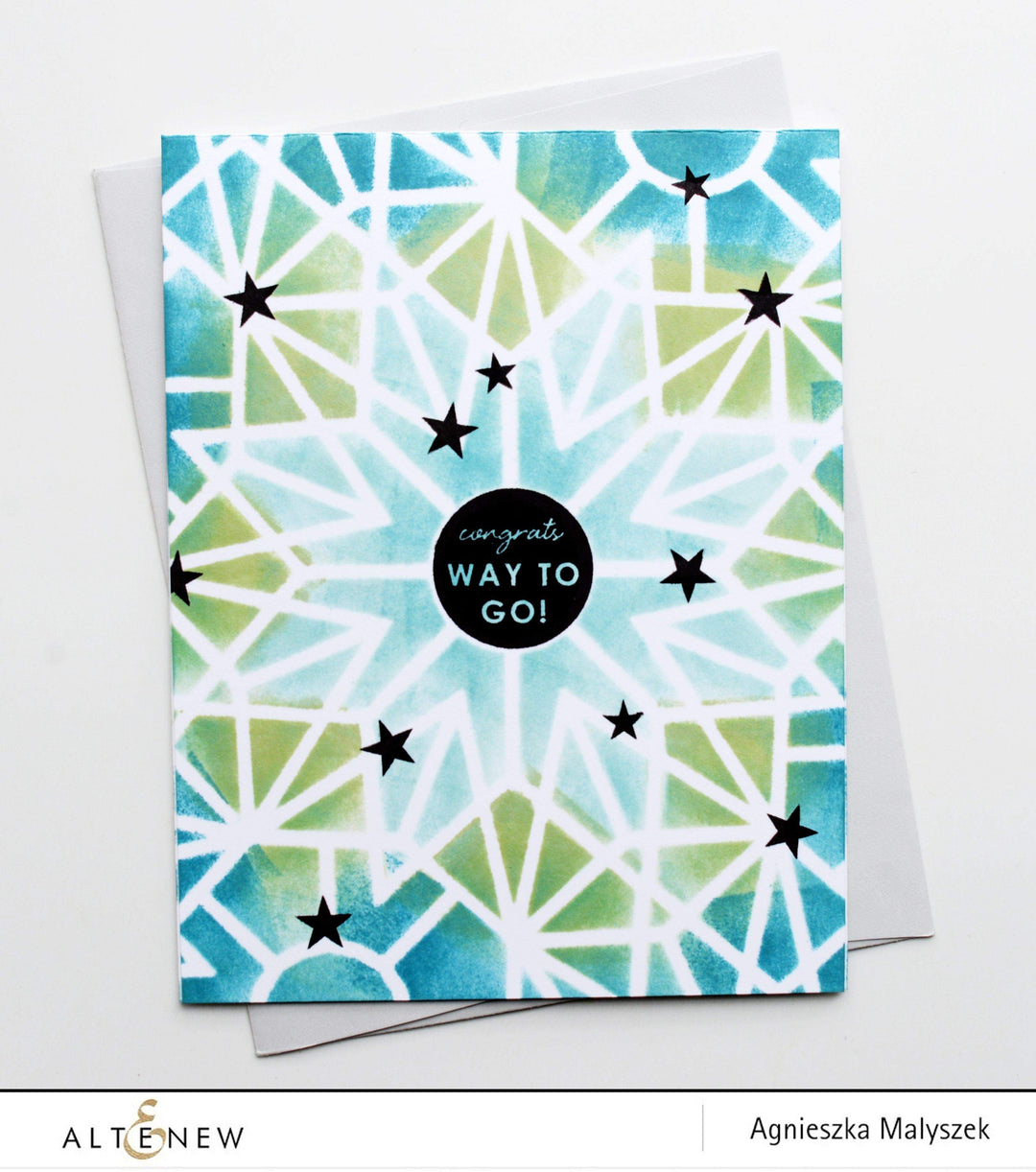 Photocentric Stencil Z - Layered Kaleidoscope Stencil A