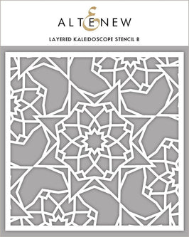 Photocentric Stencil Z - Layered Kaleidoscope Stencil B