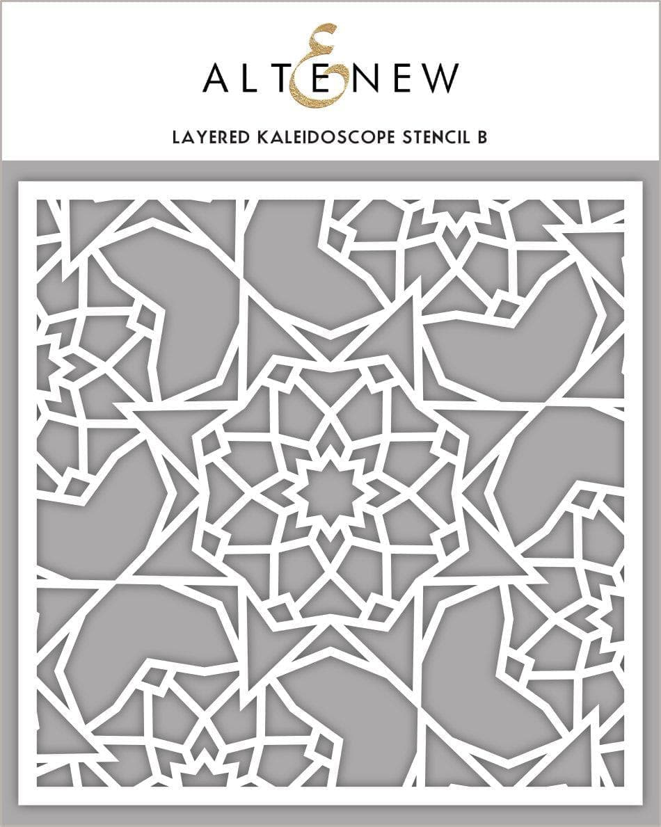 Photocentric Stencil Z - Layered Kaleidoscope Stencil B