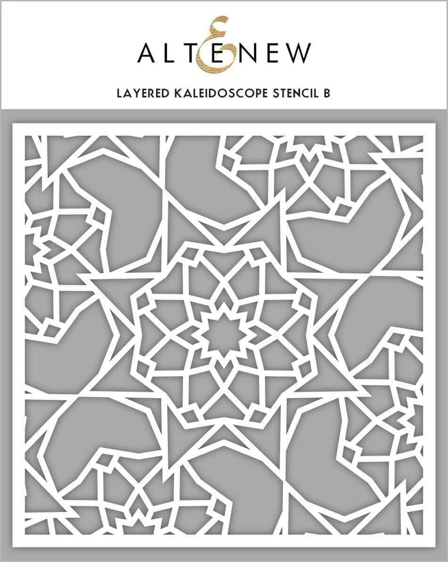 Photocentric Stencil Z - Layered Kaleidoscope Stencil B