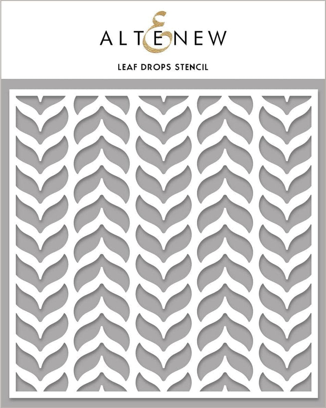 Photocentric Stencil Leaf Drops Stencil