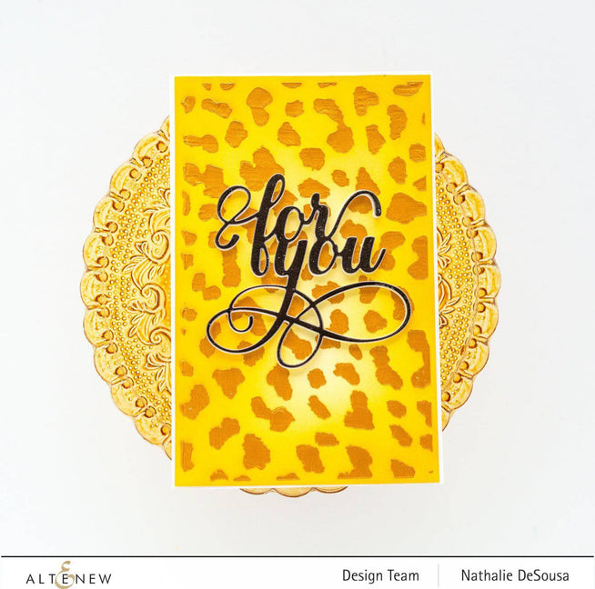 Photocentric Stencil Wild Leopard Stencil