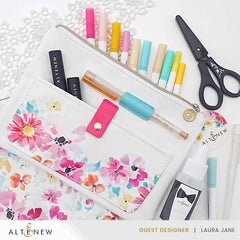 Dreaming in Watercolor Pocket Zipper Pouch (235mm x 165mm)