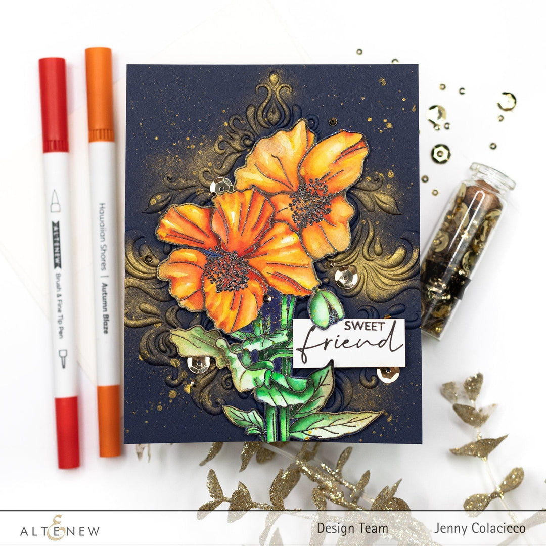 Be Creative Arts Crafts Water-based Markers Hawaiian Shores Brush & Fine Tip Pens (Water-Based)