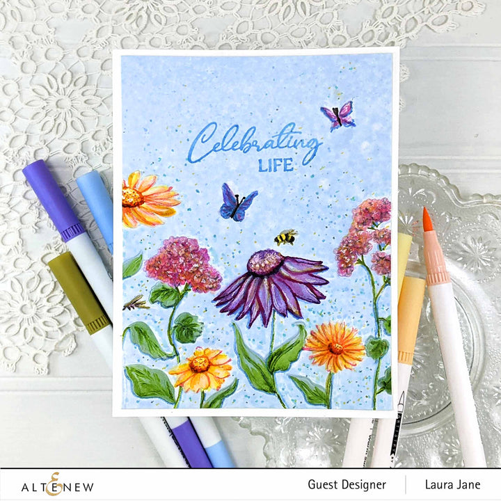 Be Creative Arts Crafts Water-based Markers Zanzibar Brush & Fine Tip Pens