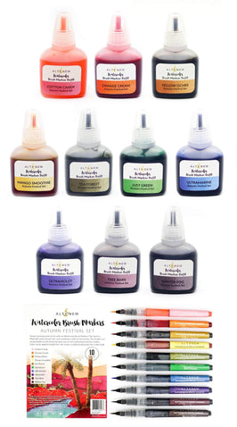Altenew Watercolor Bundle Autumn Festival Watercolor Brush Markers & Refill Bundle