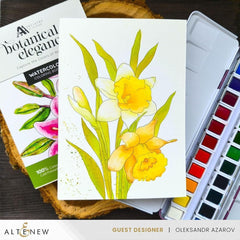Nature’s Palette Watercolor & Coloring Book Set