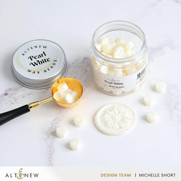 Pearl White Wax Beads