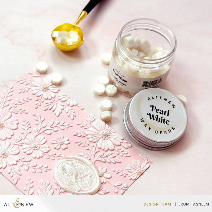 Pearl White Wax Beads