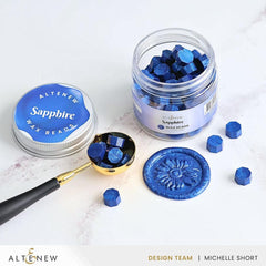 Sapphire Wax Beads