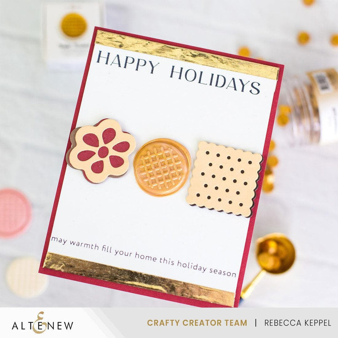 Wafer Texture Wax Seal Stamp