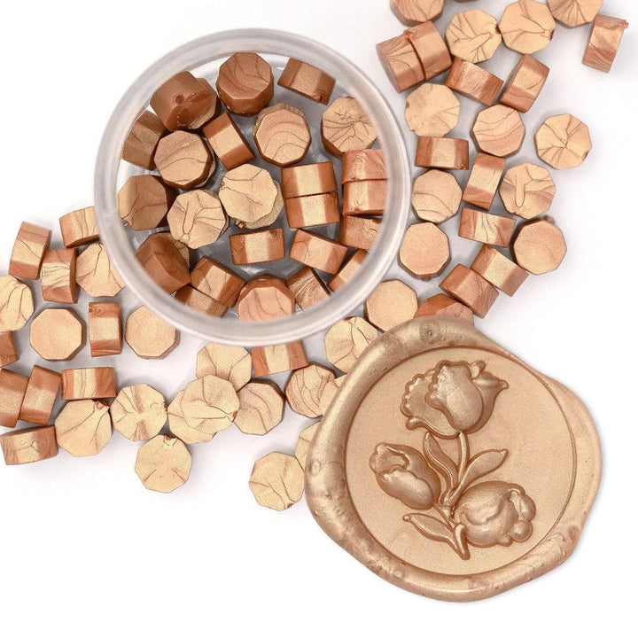 Warm Gold Wax Beads