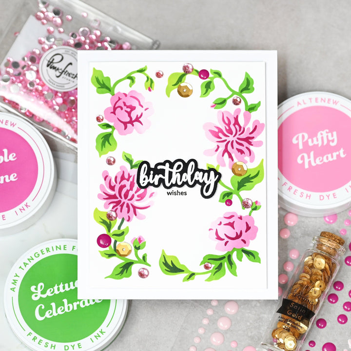 Altenew Workshop Altenew x Pinkfresh Studio : Posy Party Mix Class