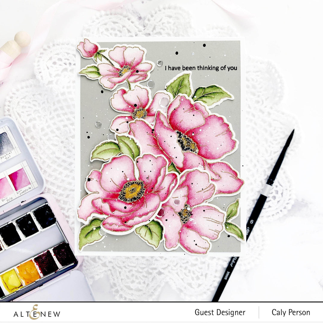 Photocentric Clear Stamps Poppy Garden Stamp Set