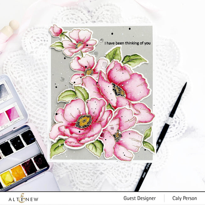 Photocentric Clear Stamps Poppy Garden Stamp Set