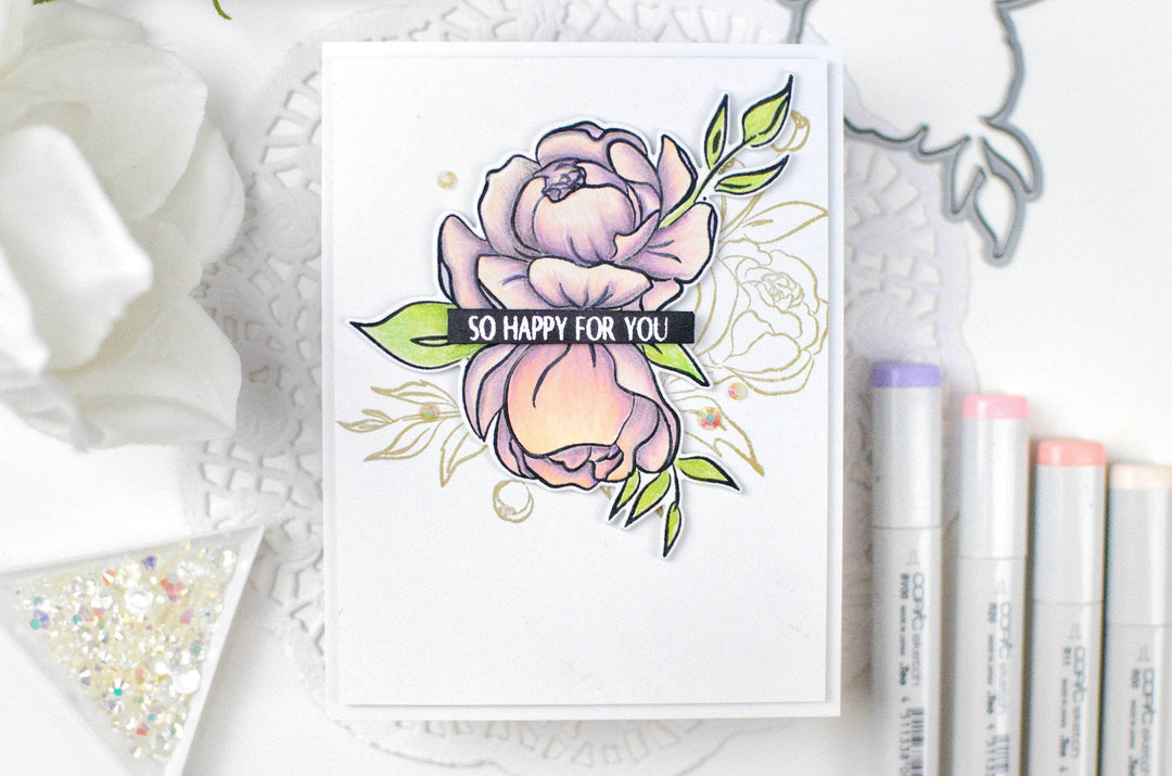 Part A-Glitz Art Craft Co.,LTD Dies Precious Peony Die Set