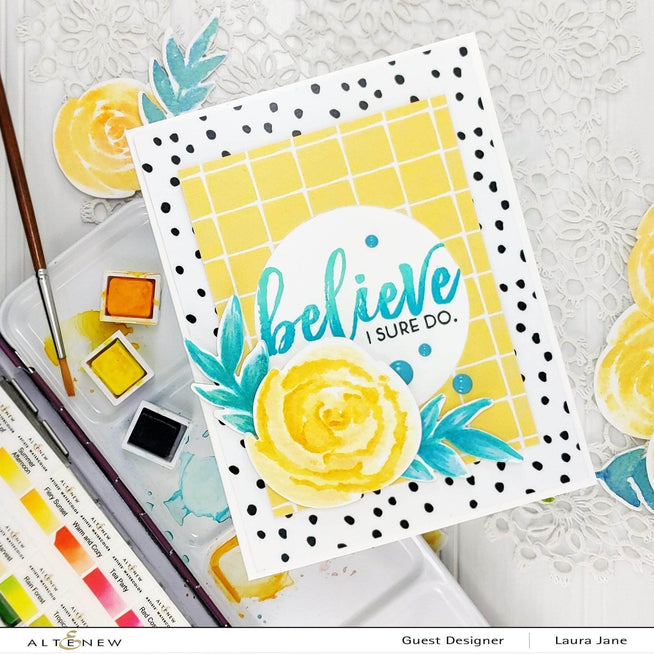 Part A-Glitz Art Craft Co.,LTD Dies Watercolor Roses Die Set