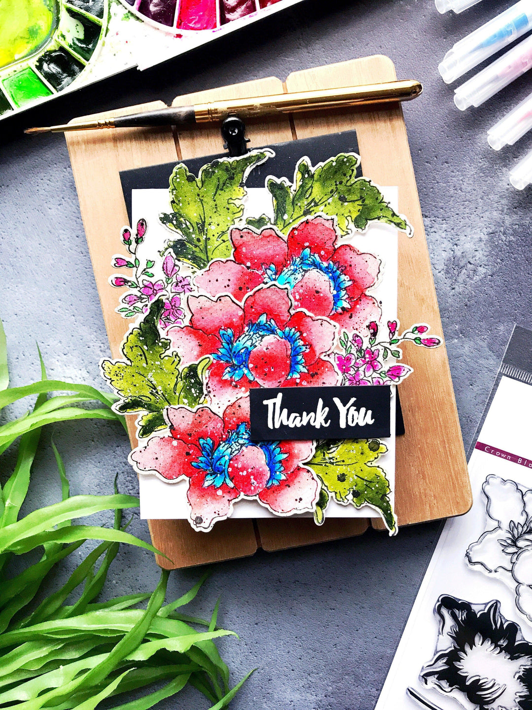 Altenew Stamp & Die Bundle Crown Bloom Stamp & Die Bundle