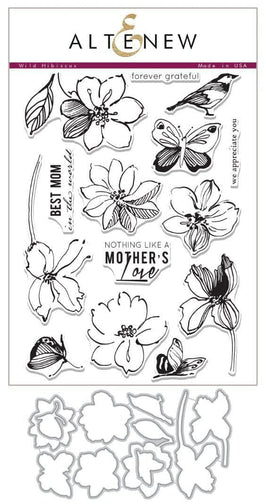 Altenew Stamp & Die Bundle Wild Hibiscus Stamp & Die Bundle